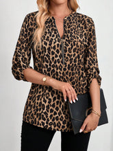 EMERY ROSE Women Leopard Print Blouses, Button Up Shirts, Animal Print Fall Clothes Outfits